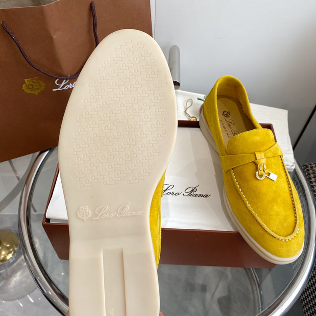 LP SUMMER CHARMS WALK LOAFERS LEMON SUEDE