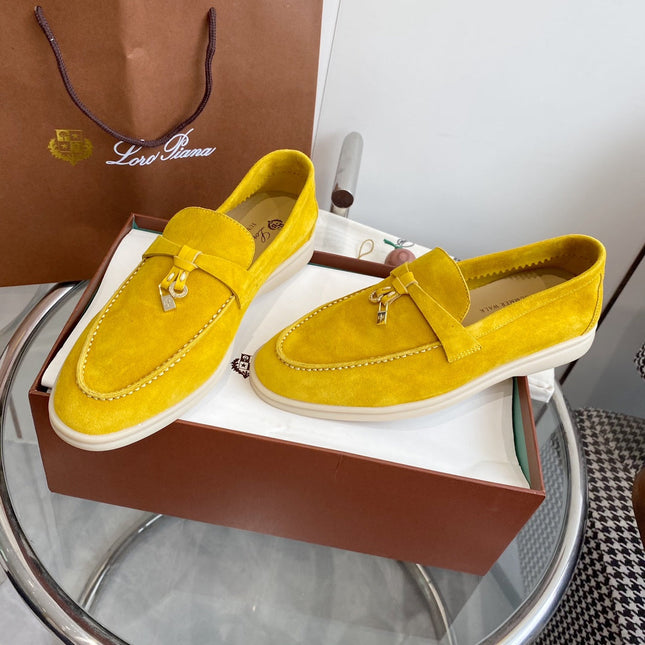 LP SUMMER CHARMS WALK LOAFERS LEMON SUEDE