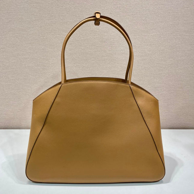 ELEGANT TOTE BAG 40 IN CIDER BROWN SMOOTH CALFSKIN