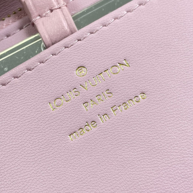 GO-14 MM 23 IN FRAMBOISE QUILTED LAMBSKIN GOLD HARDWARE