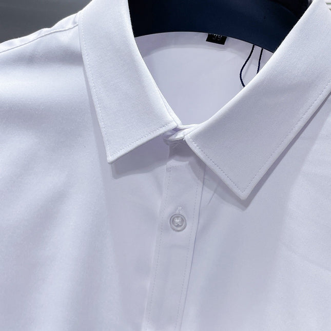 LV BASIC LONG-SLEEVED SHIRT WHITE COTTON 238818
