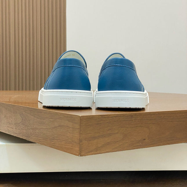 HM GAME SLIP-ON SNEAKER COBALT CALFSKIN
