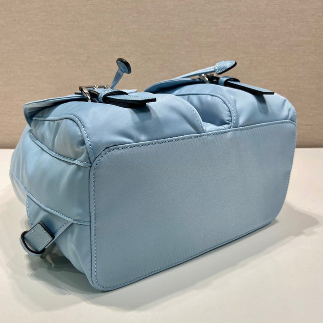 SMALL BACKPACK 28 IN SKY BLUE PARACHUTE FABRIC