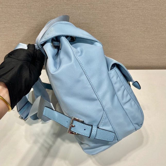 SMALL BACKPACK 28 IN SKY BLUE PARACHUTE FABRIC
