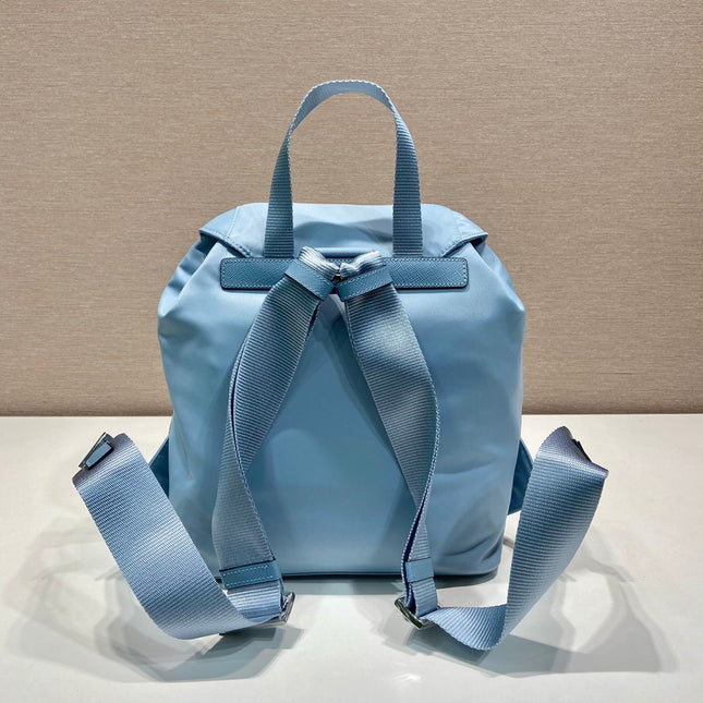 SMALL BACKPACK 28 IN SKY BLUE PARACHUTE FABRIC