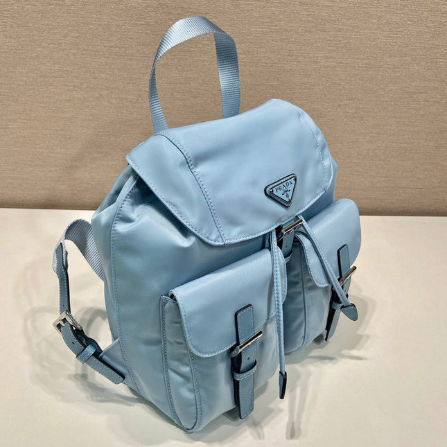 SMALL BACKPACK 28 IN SKY BLUE PARACHUTE FABRIC