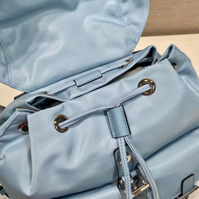 SMALL BACKPACK 28 IN SKY BLUE PARACHUTE FABRIC