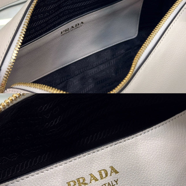 DARLING HANDBAG 25 IN WHITE SOFT GRAIN LAMBSKIN