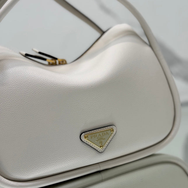 DARLING HANDBAG 25 IN WHITE SOFT GRAIN LAMBSKIN