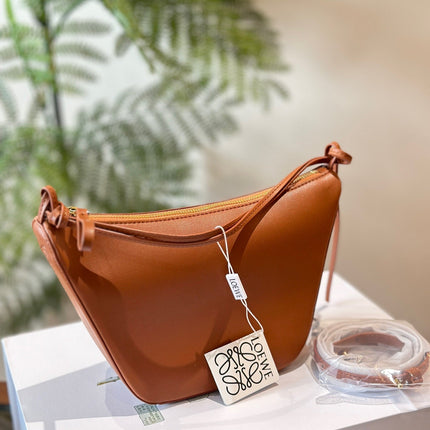 LOE LUNA HOBO 27 BAG IN WARM DESSERT CALFSKIN