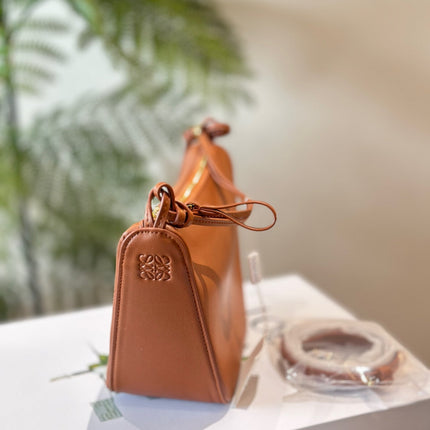LOE LUNA HOBO 27 BAG IN WARM DESSERT CALFSKIN