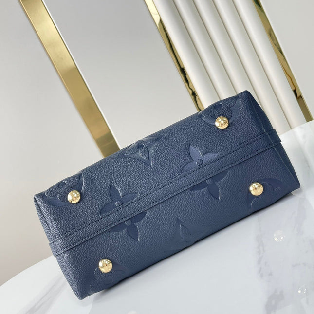 CARRYALL 29 IN DARK NAVY MONOGRAM EMPREINTE LEATHER