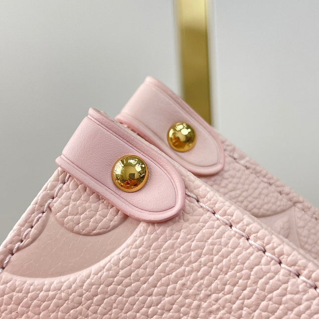 ONTHEGO PM 25 IN OPALE PINK MONOGRAM EMPREINTE LEATHER