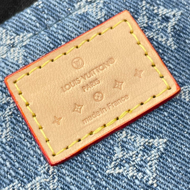 CROISSANT 25 IN BLUE MONOGRAM DENIM
