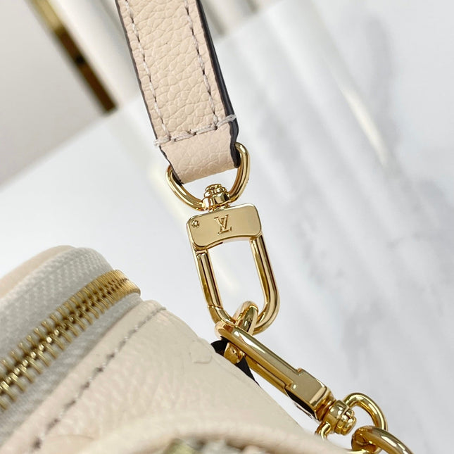 MINI BUMBAG 17 IN CREAM MONOGRAM EMPREINTE LEATHER GOLD HARDWARE