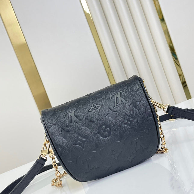 MINI BUMBAG 17 IN BLACK MONOGRAM EMPREINTE LEATHER GOLD HARDWARE