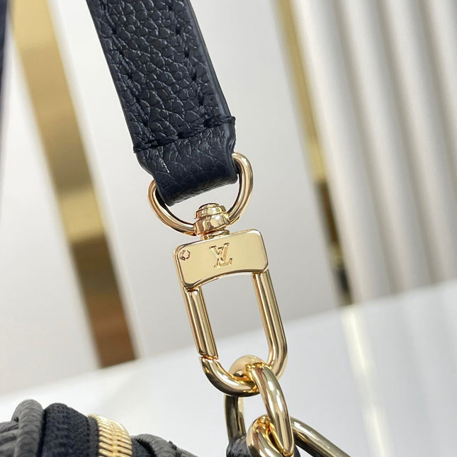 MINI BUMBAG 17 IN BLACK MONOGRAM EMPREINTE LEATHER GOLD HARDWARE