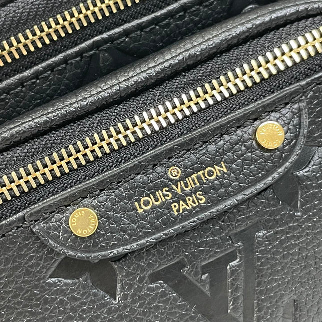 MINI BUMBAG 17 IN BLACK MONOGRAM EMPREINTE LEATHER GOLD HARDWARE