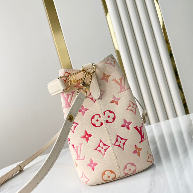 NÉONOÉ BB 20 IN SUNRISE AQUARELLE MONOGRAM EMPREINTE LEATHER