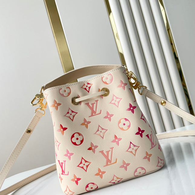 NÉONOÉ BB 20 IN SUNRISE AQUARELLE MONOGRAM EMPREINTE LEATHER