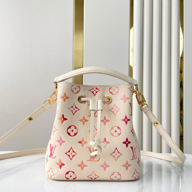 NÉONOÉ BB 20 IN SUNRISE AQUARELLE MONOGRAM EMPREINTE LEATHER