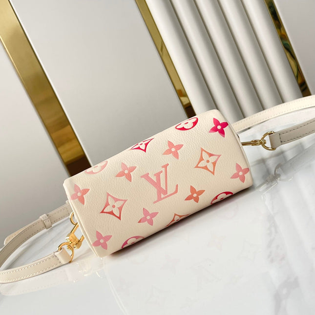 NANO SPEEDY 16 IN SUNRISE AQUARELLE MONOGRAM EMPREINTE LEATHER