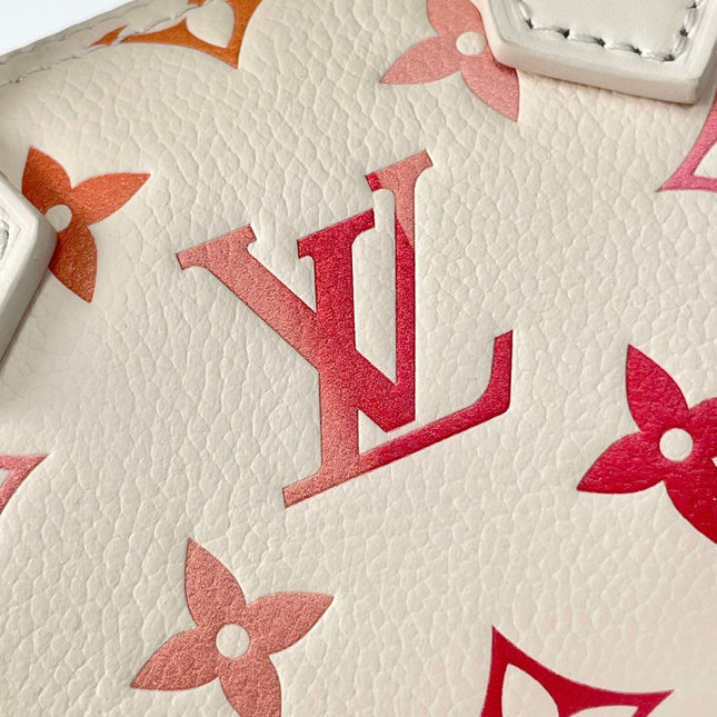 NANO SPEEDY 16 IN SUNRISE AQUARELLE MONOGRAM EMPREINTE LEATHER