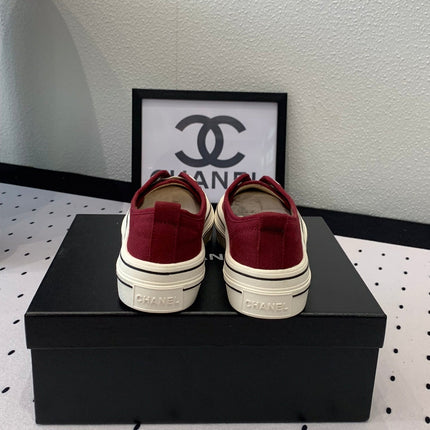 LACELESS SNEAKERS PLATFORM IN ROSEWOOD CANVAS