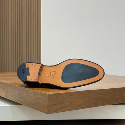 CD POINED TOE LONDON OXFORD TAWNY POLISHED CALFSKIN