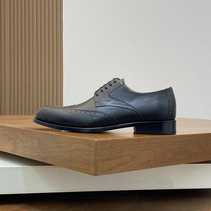CD POINED TOE LONDON OXFORD BLACK CALFSKIN