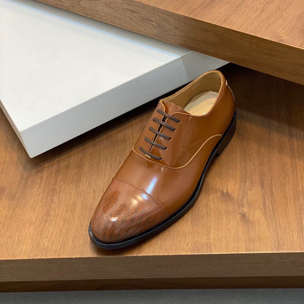 CD TIMELESS SIMPLE OXFORD TAWNY POLISHED CALFSKIN