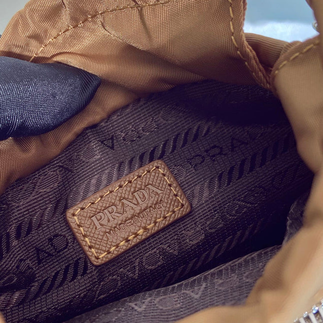 PHONE BAG 18 IN SEPIA BROWN RE-NYLON