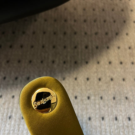 SL CARLYLE SLIPPERS MUSTARD SATIN