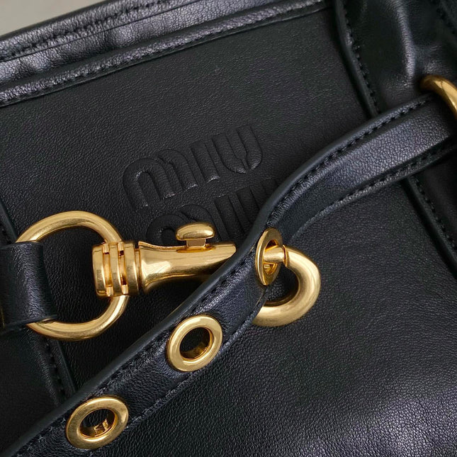 LARGE HANDBAG 40 IN BLACK CALFSKIN