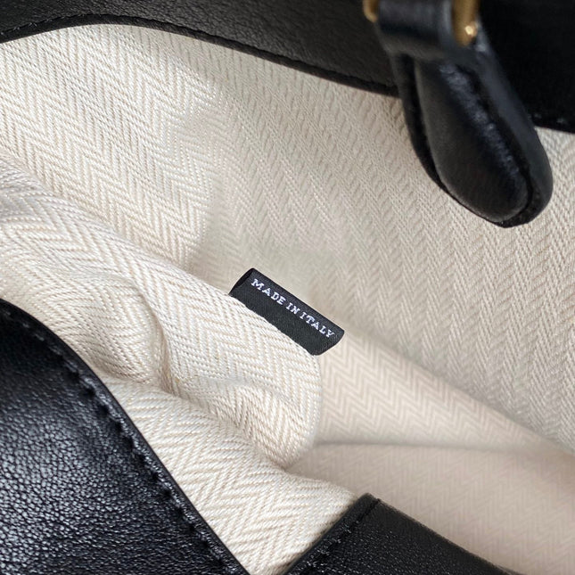 LARGE HANDBAG 40 IN BLACK CALFSKIN