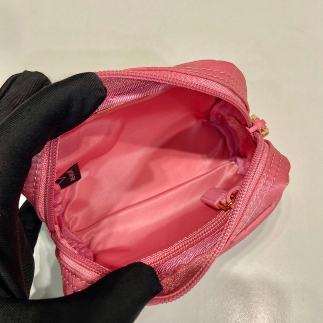 CLUTCH 12 IN CANDY PINK RE-NYLON