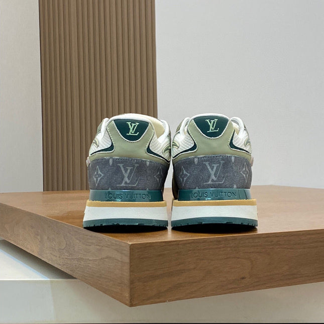 LV RUN WAY TRAINERS SHOES LIGHT GREY