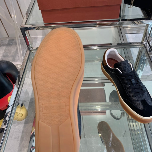 LP TENNIS WALK SNEAKERS BLACK CALFSKIN