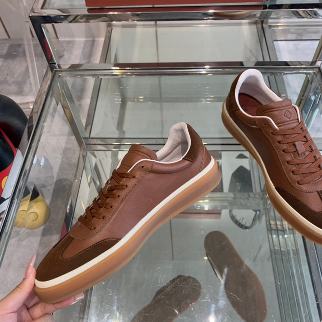 LP TENNIS WALK SNEAKERS BROWN AND CHOCOLATE CALFSKIN