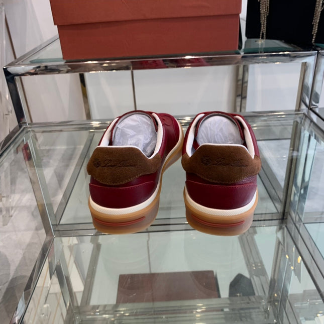 LP TENNIS WALK SNEAKERS CHERRY CALFSKIN