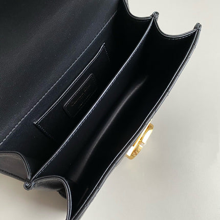 MINI ANGE 20 BAG IN BLACK CALFSKIN