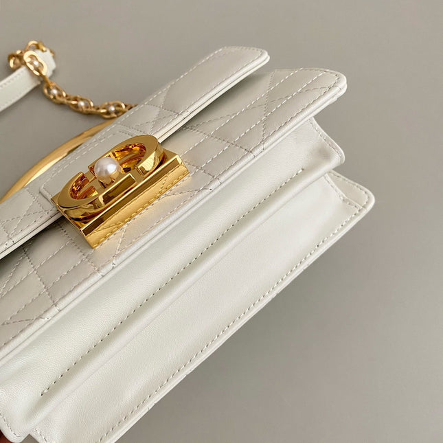 MINI ANGE 20 BAG IN WHITE CALFSKIN