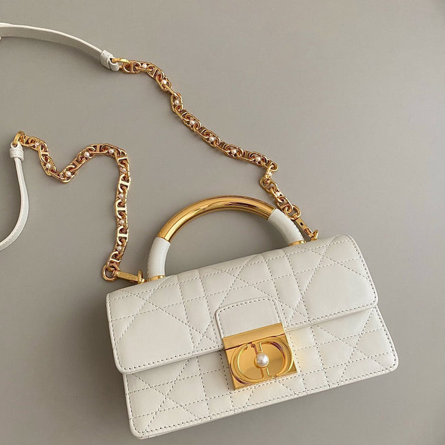 MINI ANGE 20 BAG IN WHITE CALFSKIN