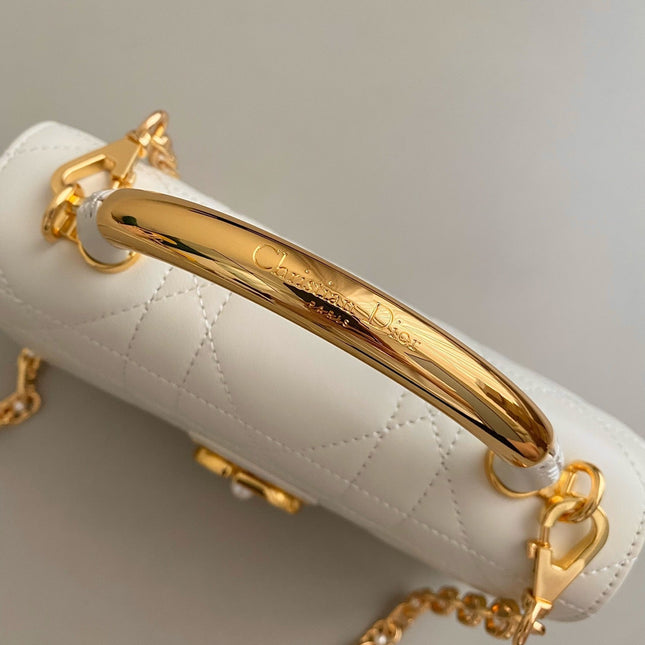 MINI ANGE 20 BAG IN WHITE CALFSKIN