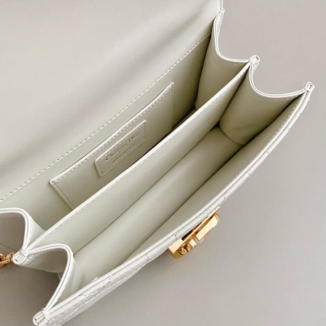 MINI ANGE 20 BAG IN WHITE CALFSKIN