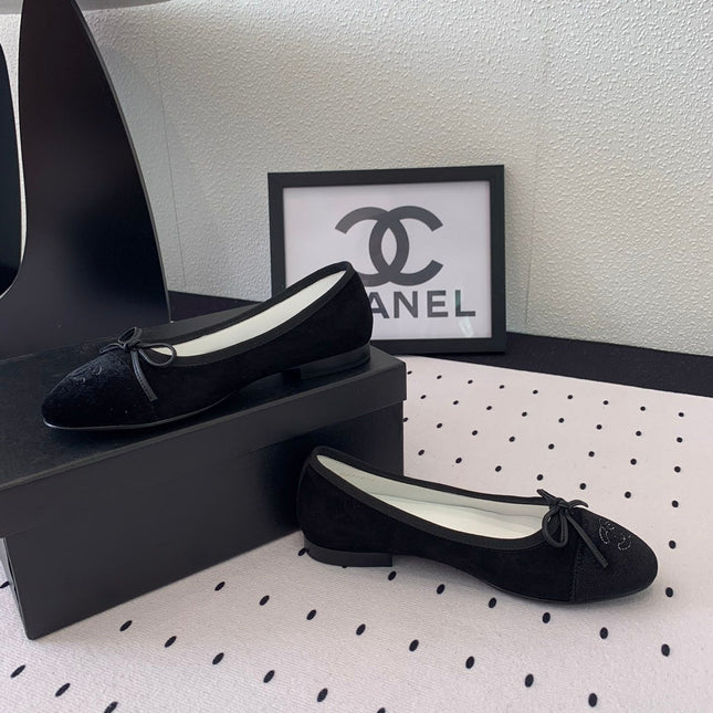 BALLET FLAT BLACK VELVET