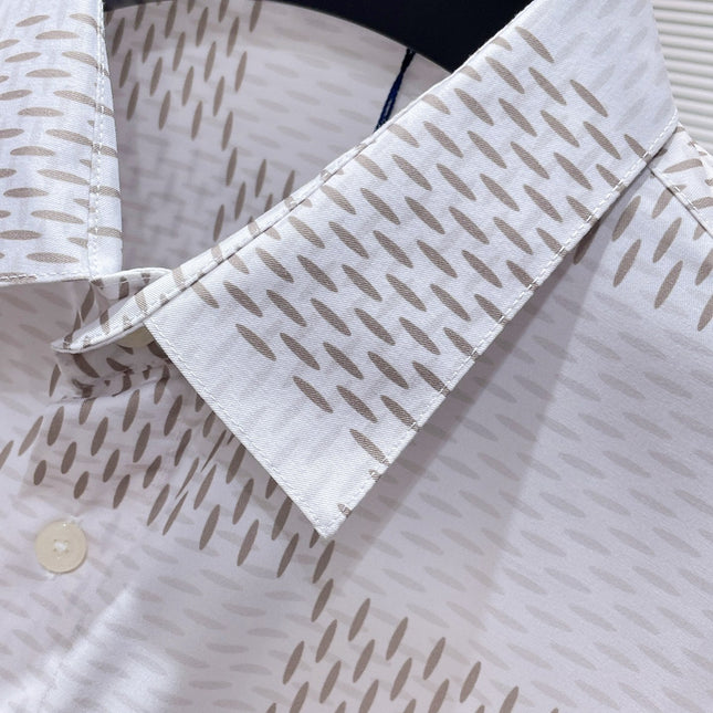 LV LONG-SLEEVED SHIRT IN WHITE DAMIER COTTON 238802