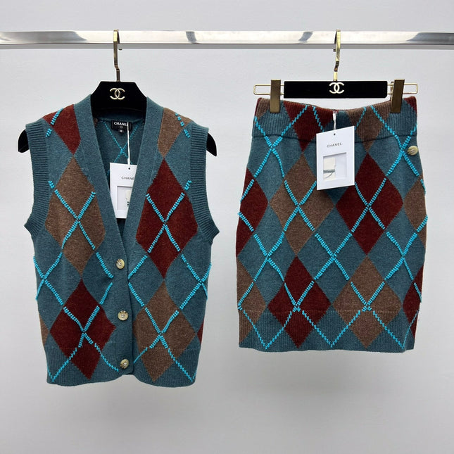 CHANEL 25S SET KNIT VEST STYLE 255