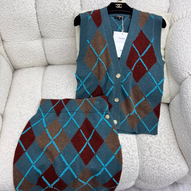 CHANEL 25S SET KNIT VEST STYLE 255