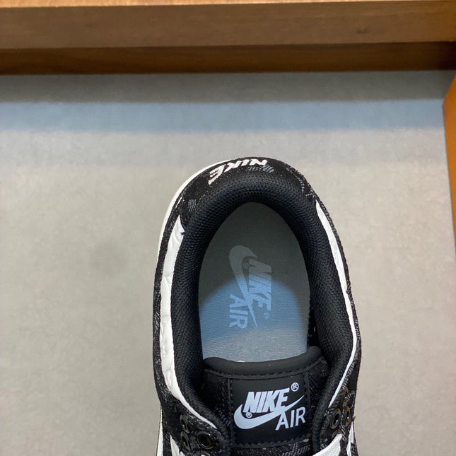 AIR TRAINER IN BLACK MIX WHITE CALFSKIN